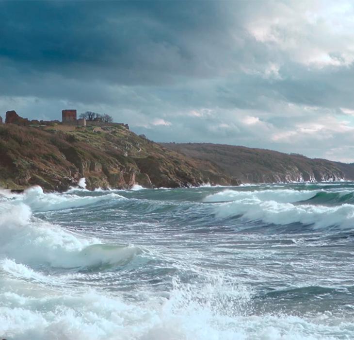 Hammershus set fra havsiden